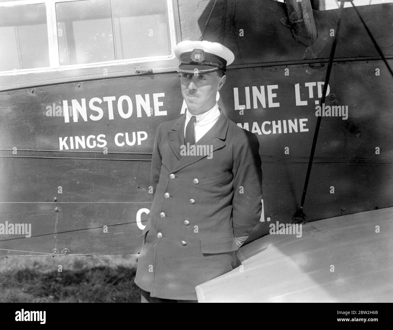 Waddon - Grande gara aerea per la Coppa del Re . Capitano F.L Barnard , il vincitore . [nessuna data] Foto Stock