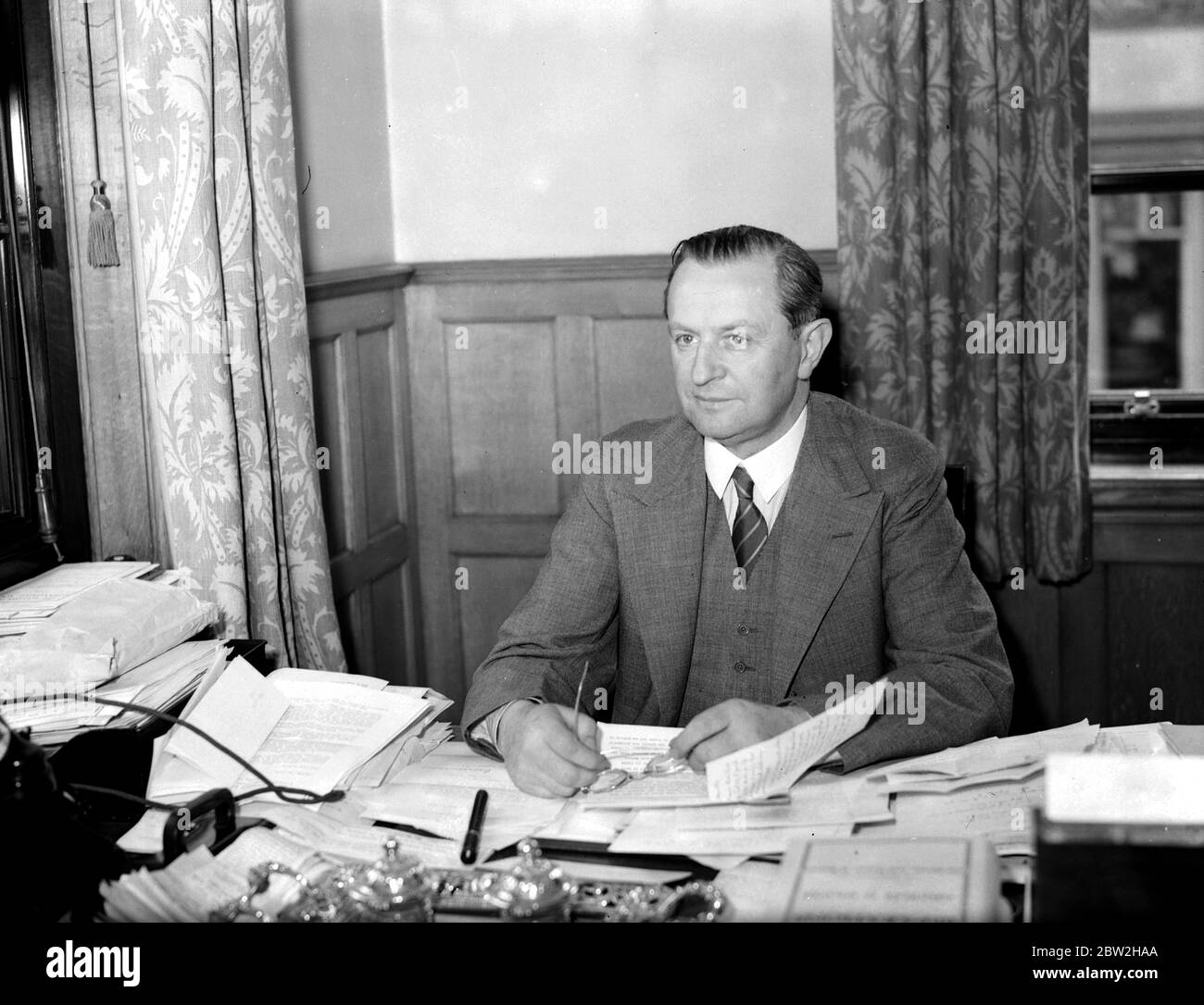 Lord Lothian, nominato Ambasciatore britannico a Washington. Lascia per assumere i suoi doveri 28 agosto 1939 Foto Stock