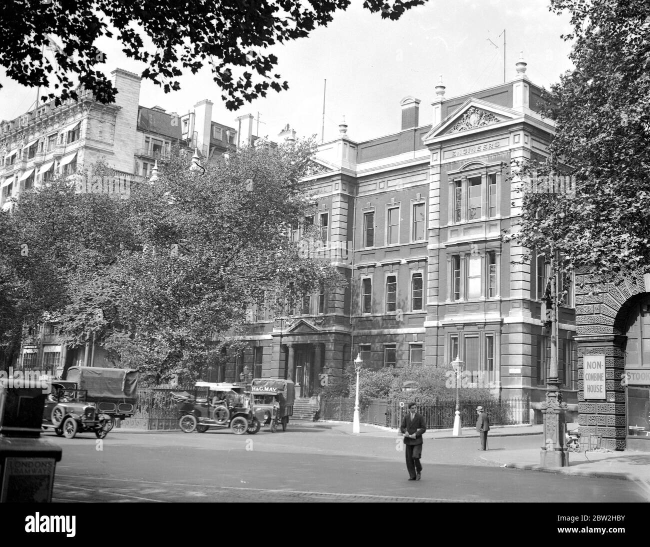 Istituzione di ingegneri elettrici, Victoria Embankment. 7 settembre 1928 Foto Stock