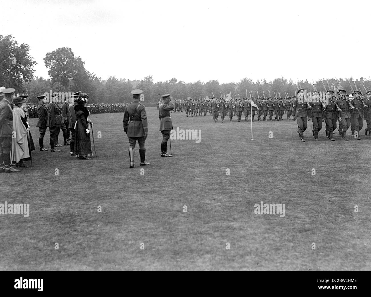 Visita reale a Bedford. 27 giugno 1918. Foto Stock