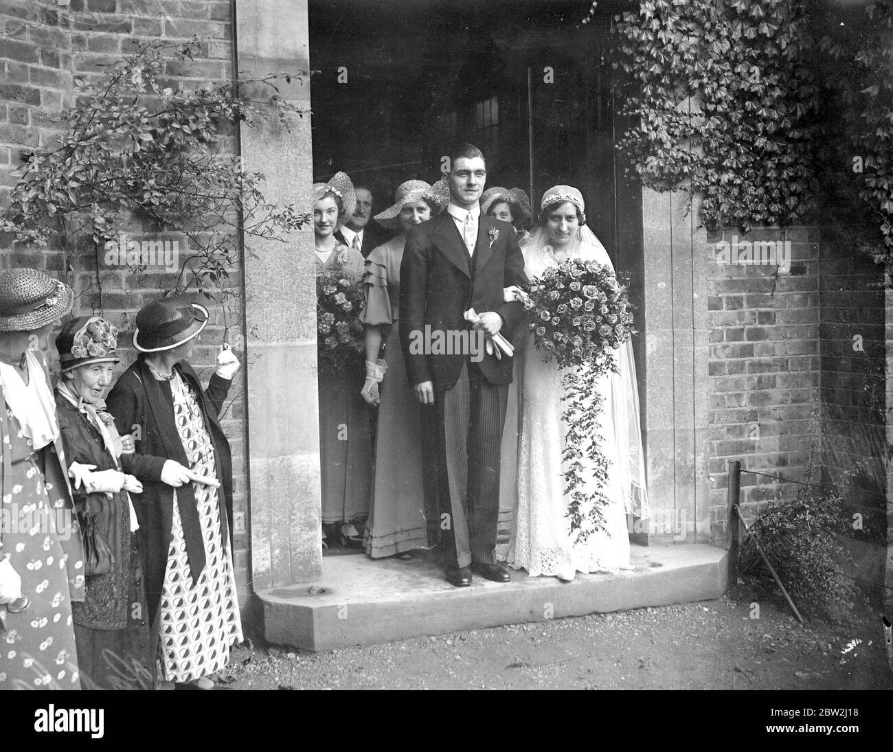 Matrimonio di Bradley e Cooper alla e of G Chapel. 1934 Foto Stock