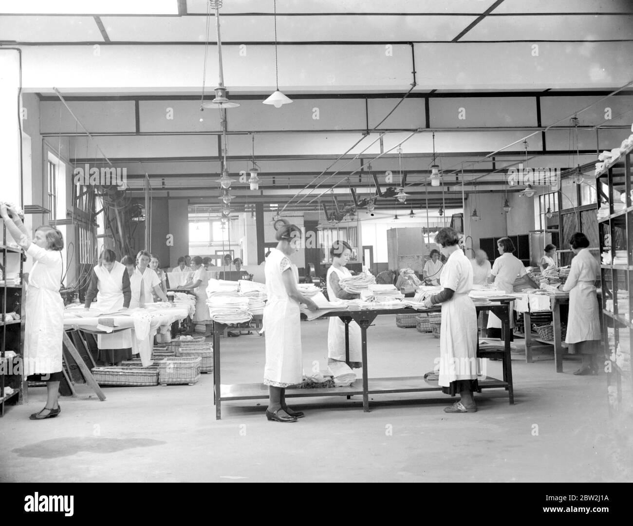 Longland PK lavanderia. Donne che lavorano. 3 novembre 1934 Foto Stock