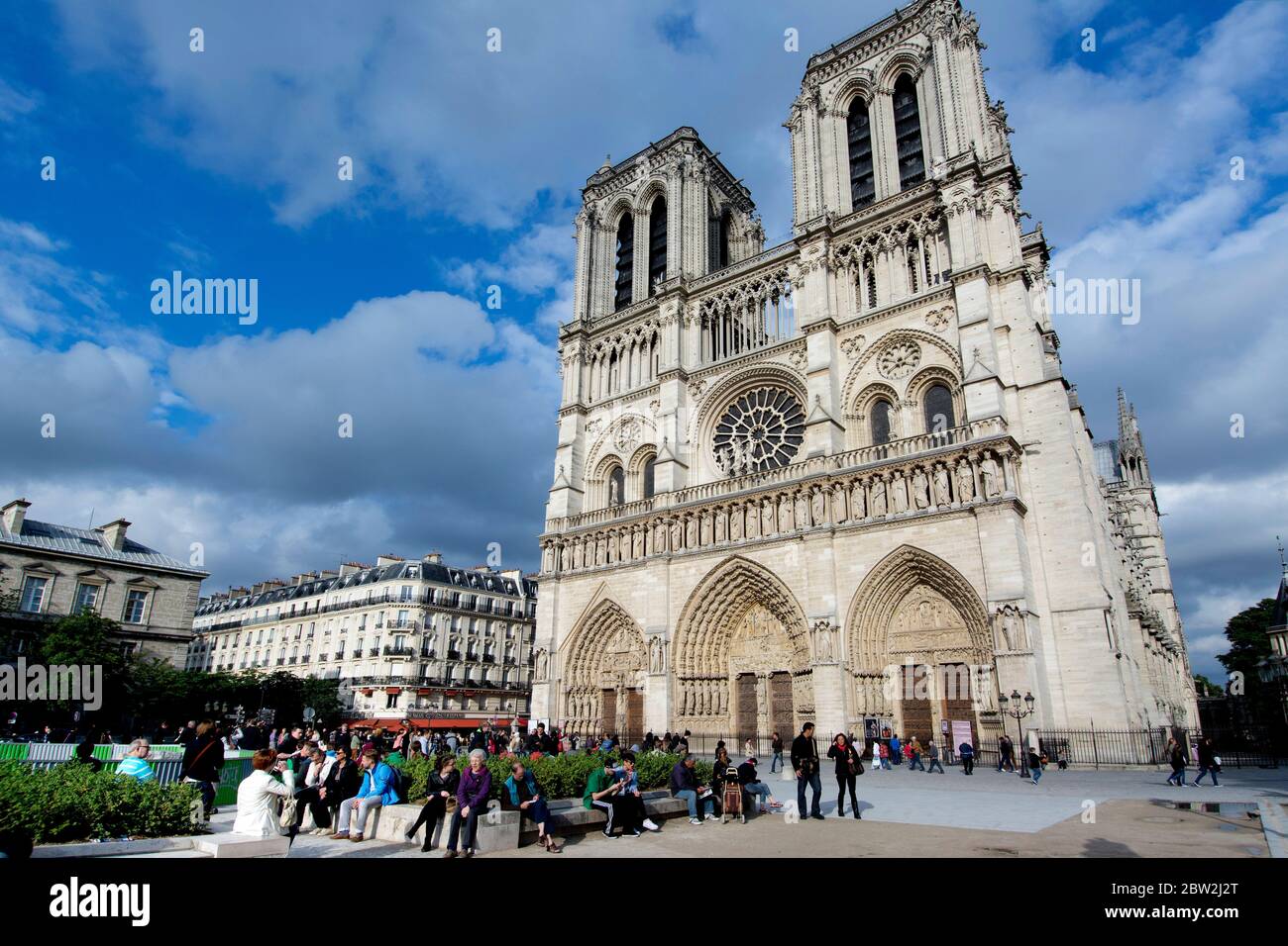 Cattedrale di Notre Dame, Parigi 1er arr, Francia, Europa Foto Stock