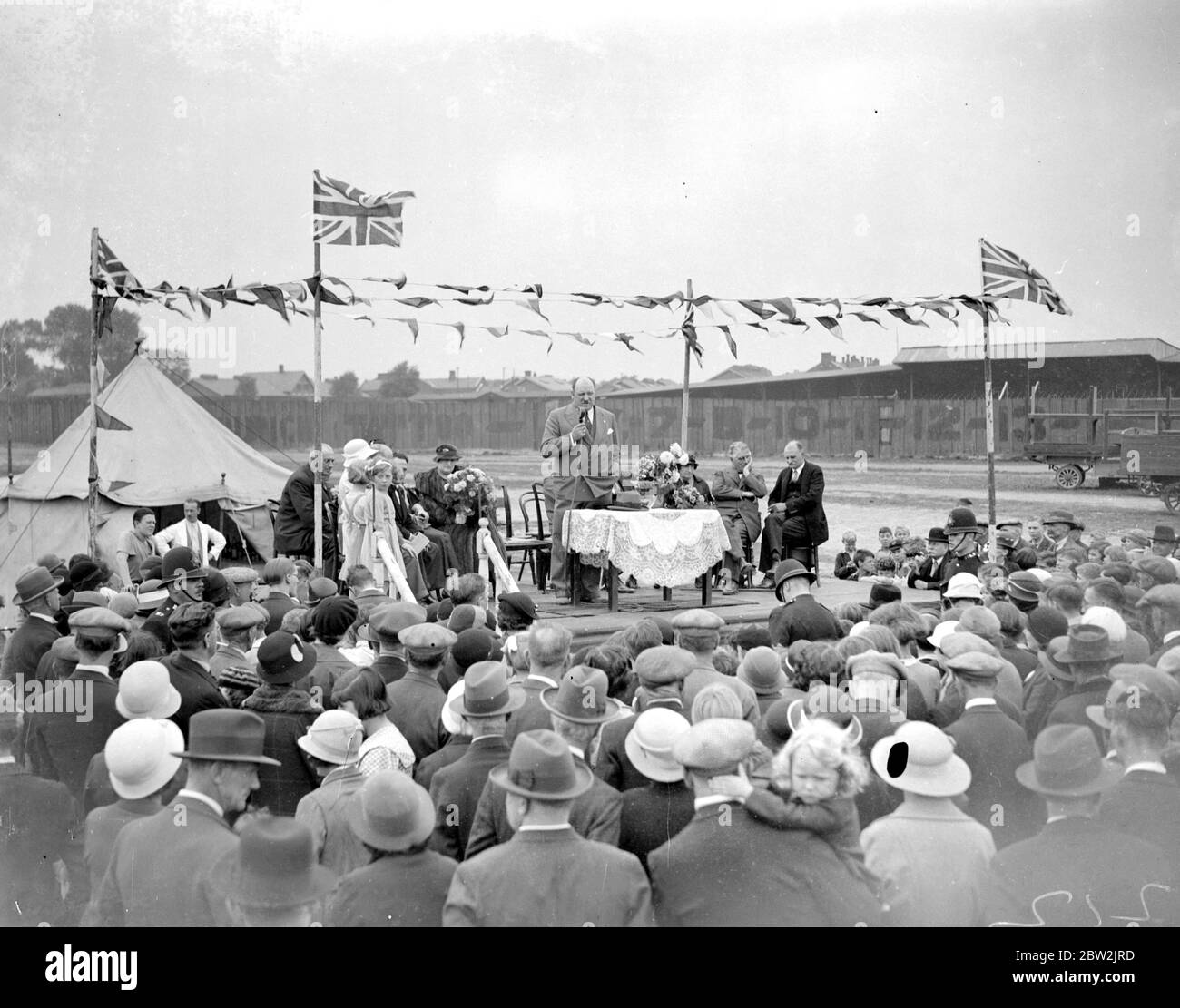 Vecchia fiera a Woolwich, Londra. 3 novembre 1934 Foto Stock