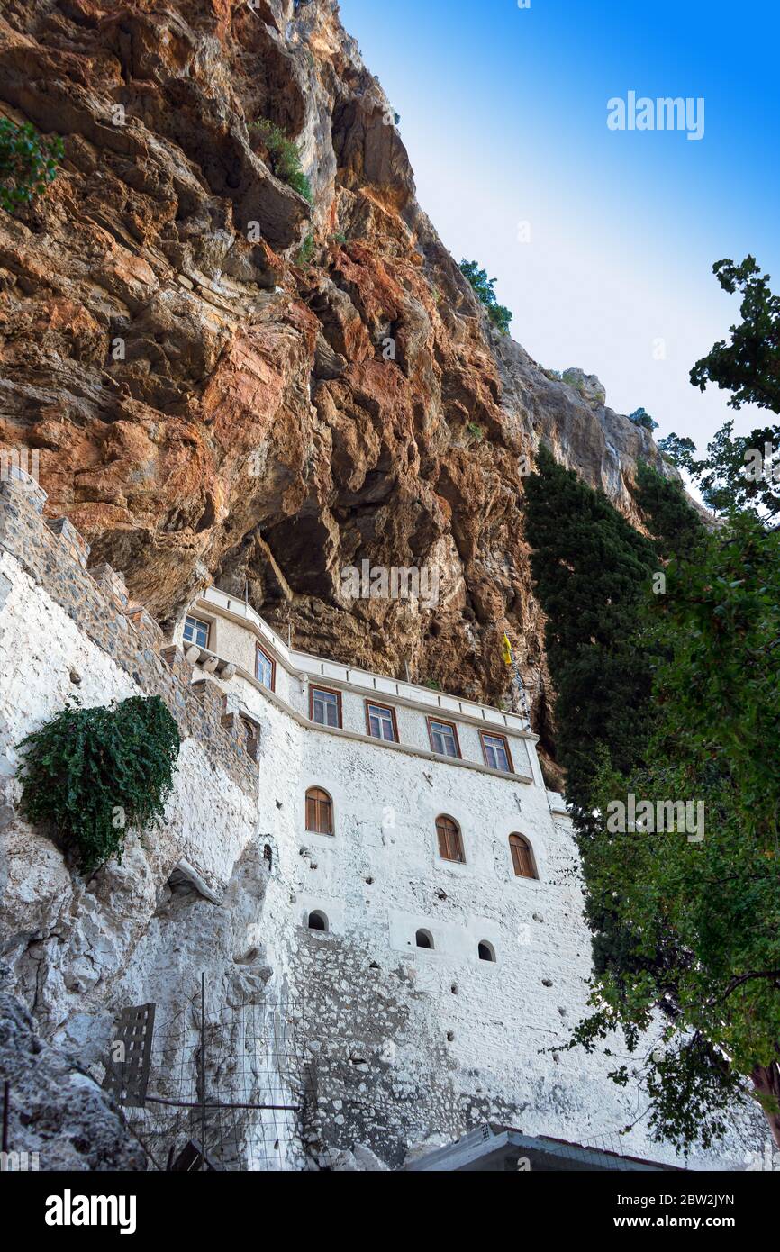 Il monastero di San Dimitrios Avgou ad Argolida, Peloponneso, Grecia. Foto Stock