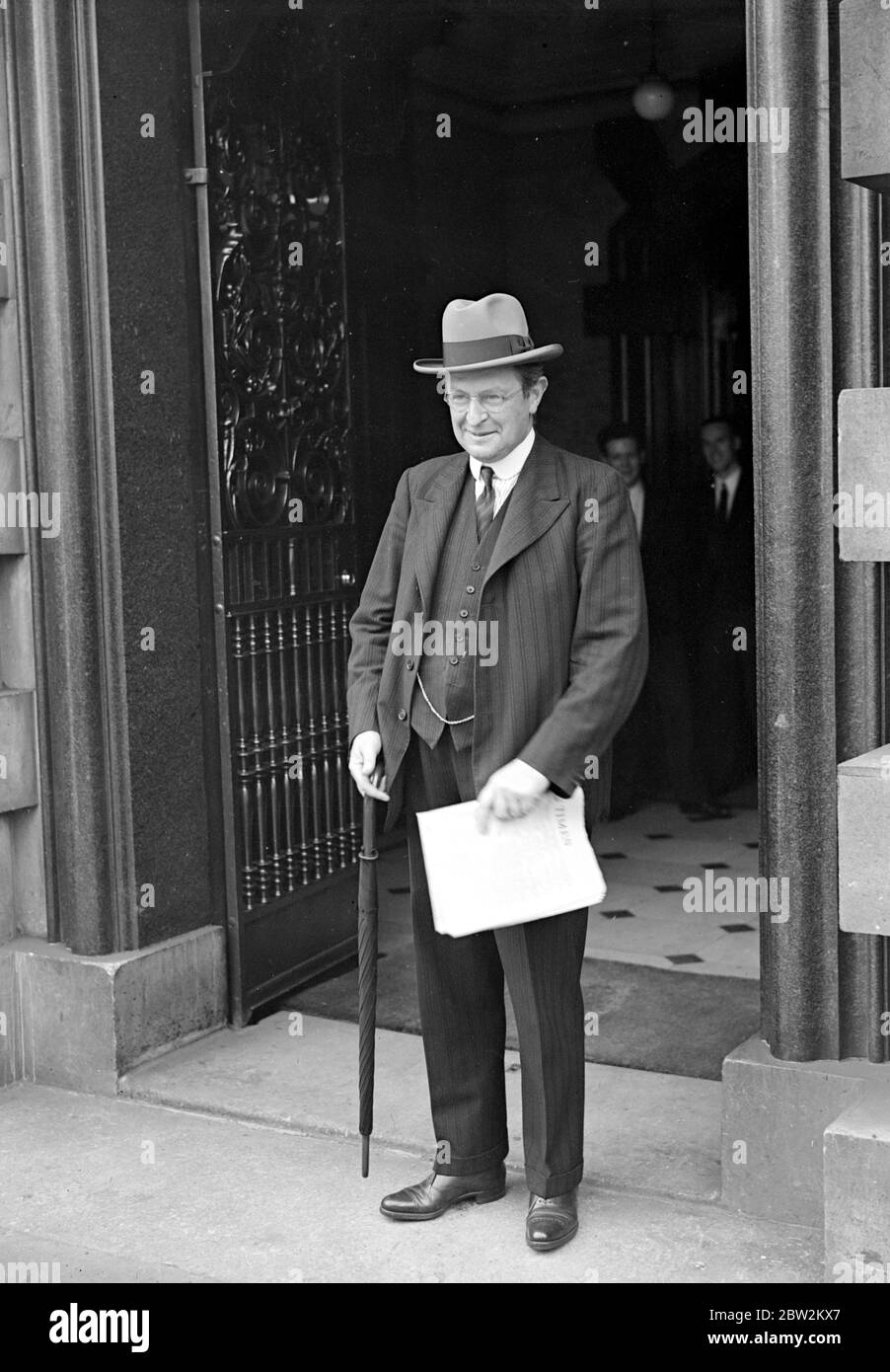 Lord Lothian, nominato Ambasciatore britannico a Washington. Lascia per assumere i suoi doveri 28 agosto 1939 Foto Stock