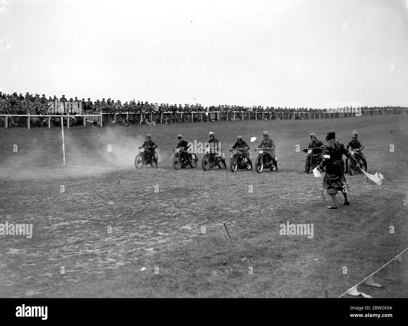 Motor Cycle Racing a Brands Hatch. 1934 Foto Stock