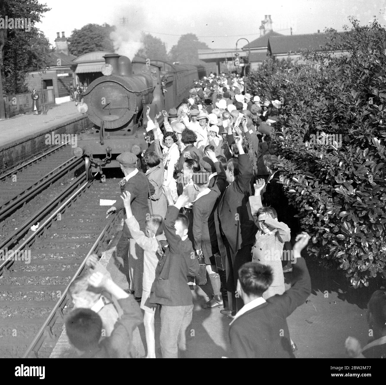 Treno speciale per bambini. 1934 Foto Stock