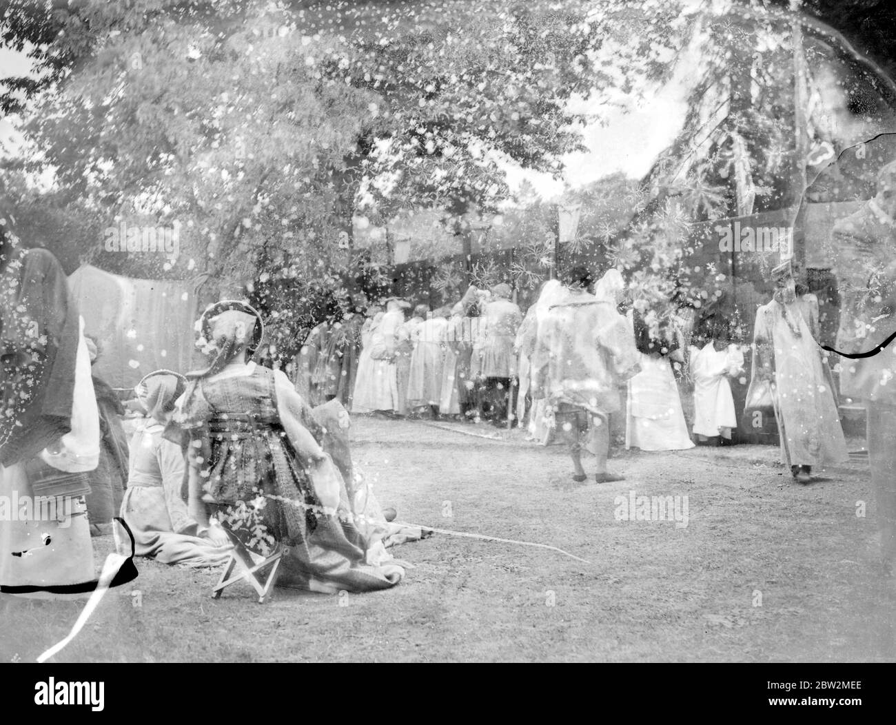 Farningham pAgent Play, dietro le quinte. 1934 Foto Stock
