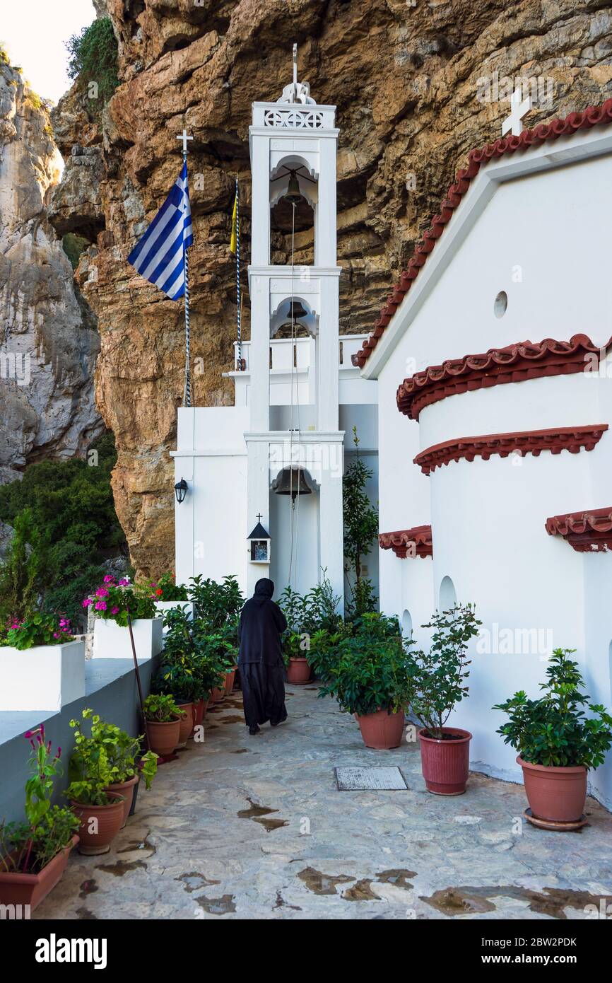 Il monastero di San Nicola di Syntza a Tsakonia, Peloponneso, Grecia. Foto Stock