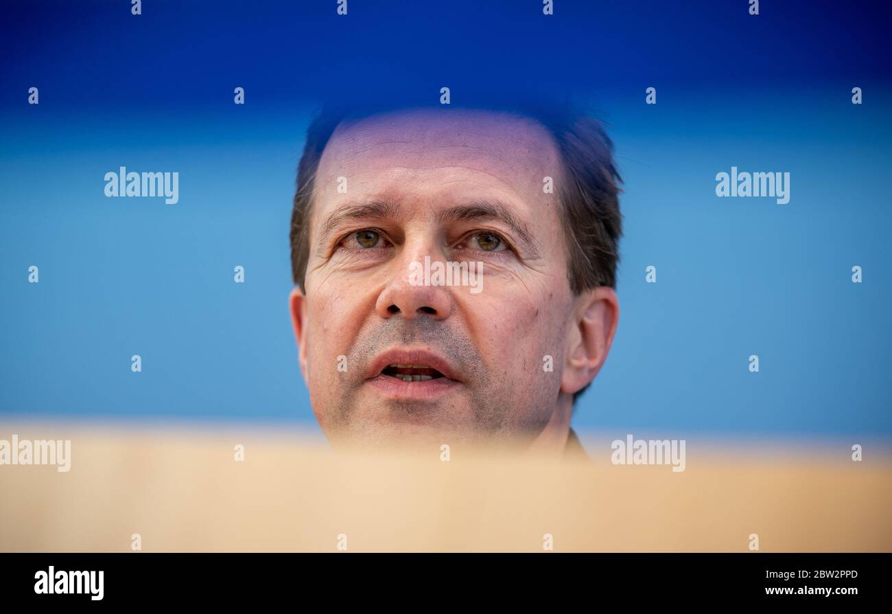 Berlino, Germania. 29 maggio 2020. Steffen Seibert, portavoce del governo federale e capo dell'Ufficio federale della stampa, ha fatto registrare alla conferenza stampa del governo. Credit: Michael Kappeler/dpa/Alamy Live News Foto Stock