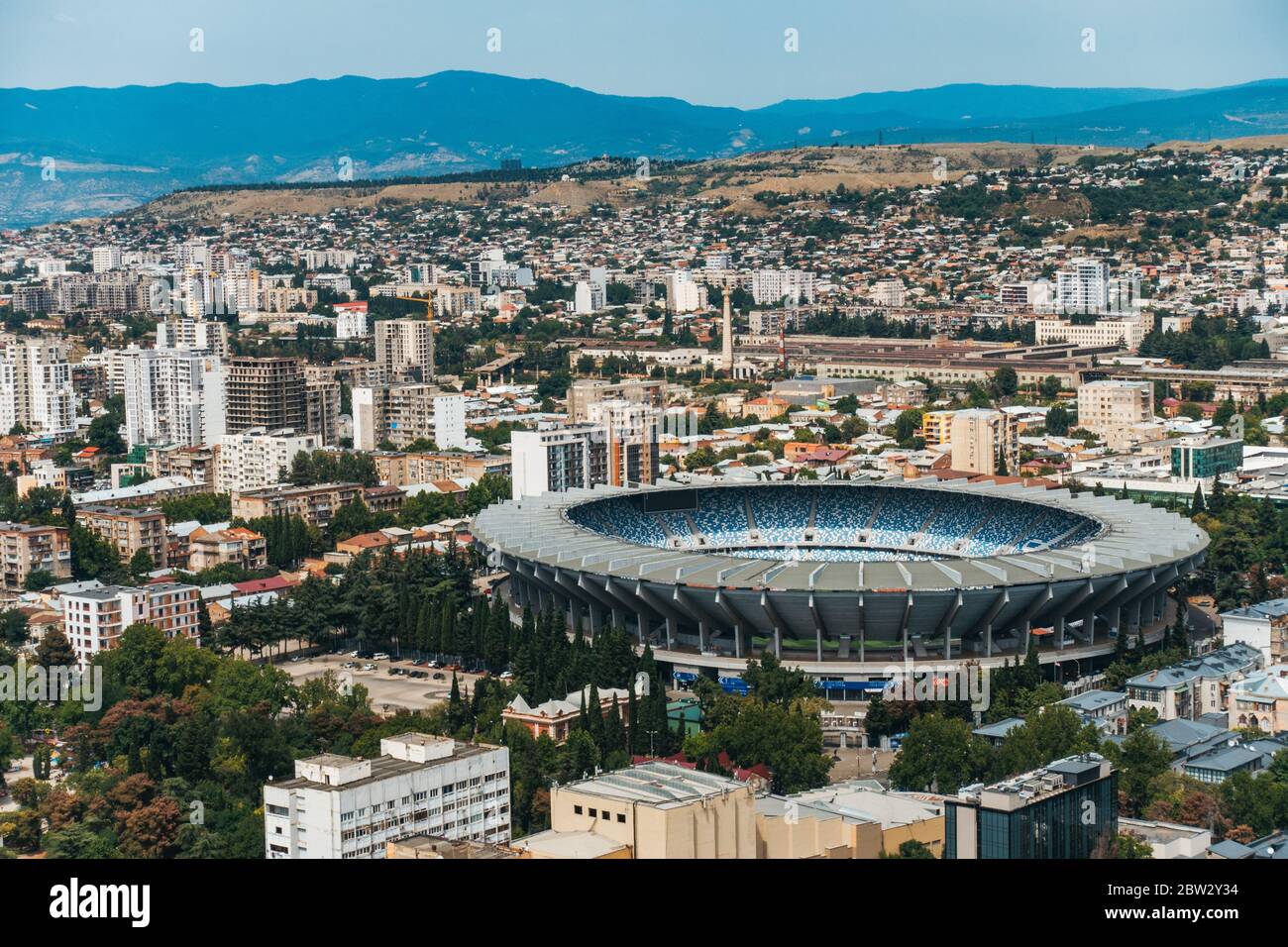 Boris Paichadze Dinamo Arena, Tbilisi, Georgia. Questo stadio ha una capacità di 54,000 persone Foto Stock