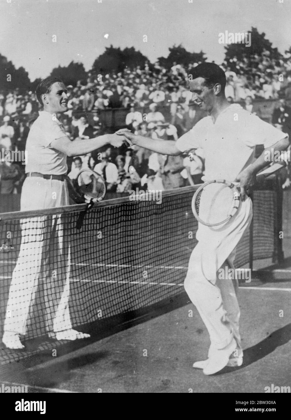 Lee sconfitto nei campionati tedeschi . 13 agosto 1932 Foto Stock