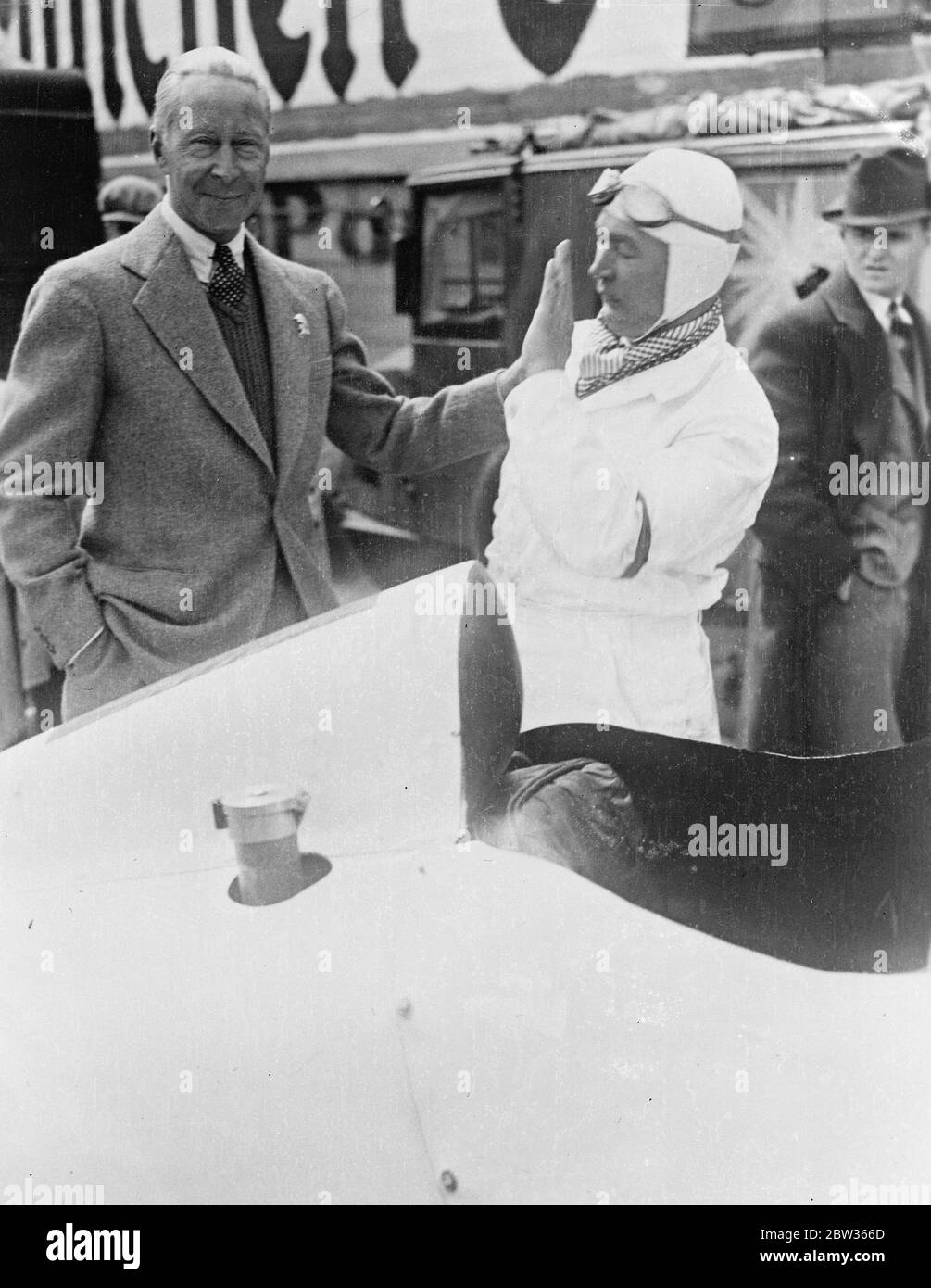 Principe della corona Guglielmo di Prussia - ex Principe della corona tedesca al circuito di Berlino . 14 giugno 1933 Foto Stock