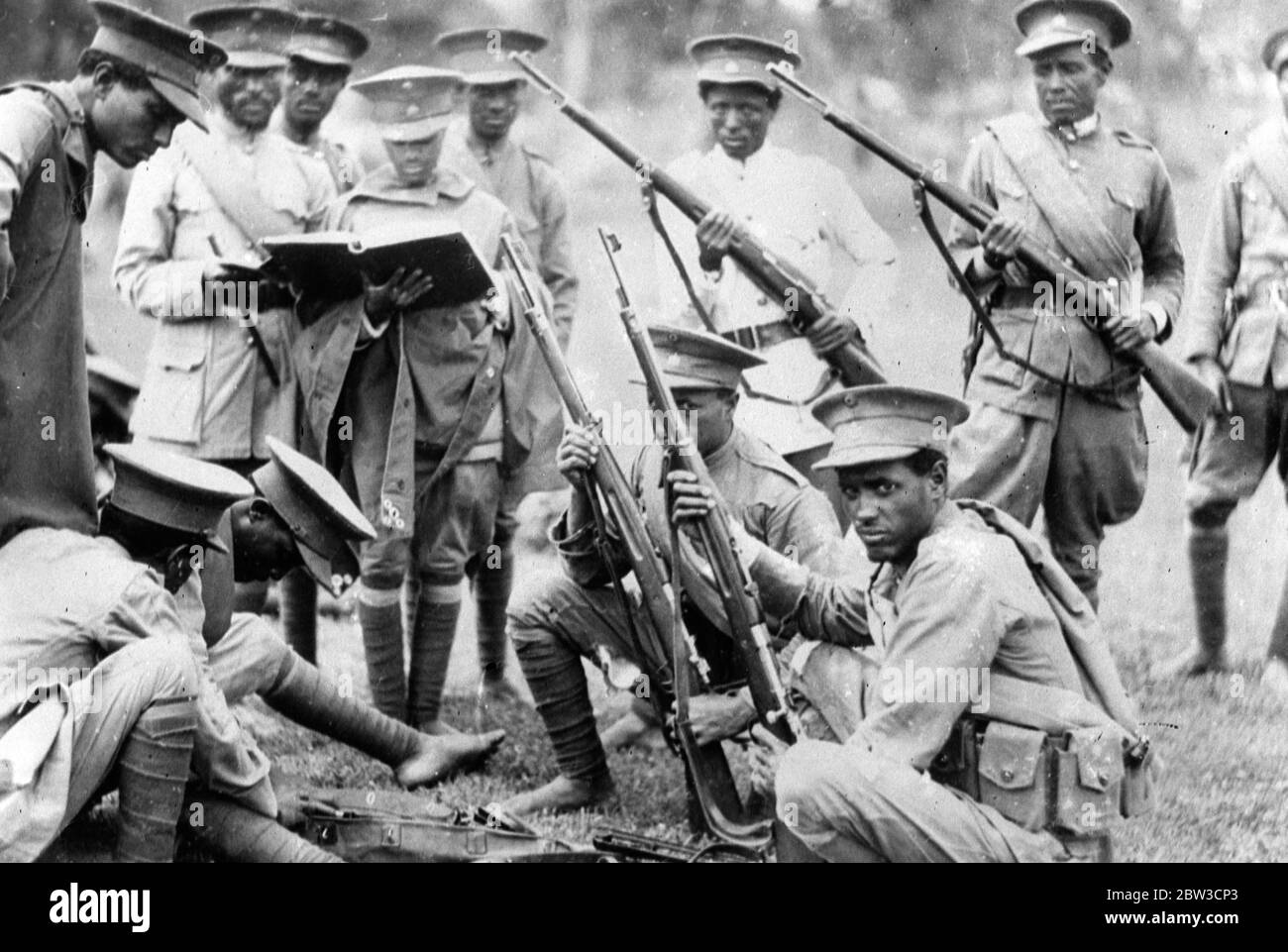 Abyssinia versa le truppe in Ogaden . 24 settembre 1935 Foto Stock