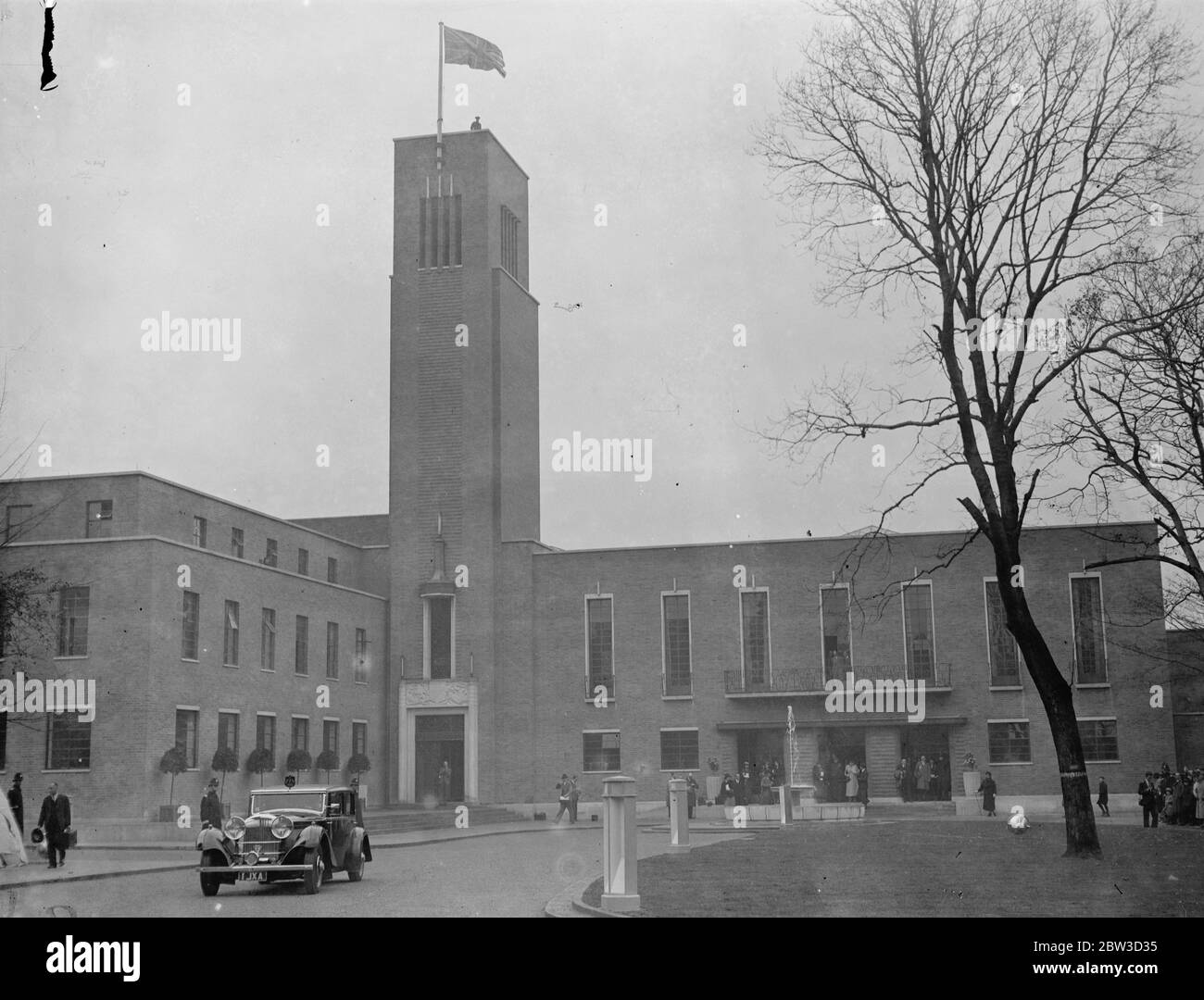 Duke of Kent apre il nuovo Municipio di Hornsey . Il Duca di Kent aprì il nuovo Municipio e il Municipio di Hornsey a Crouch End . Spettacoli fotografici, una vista generale del Municipio durante la cerimonia di apertura. 4 novembre 1935 Foto Stock