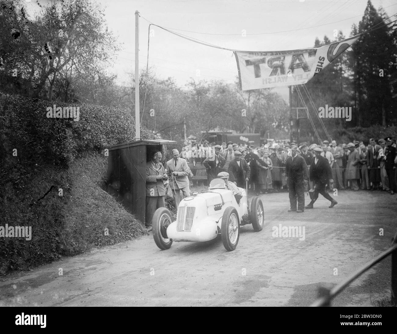 Bobby Kohlrausch in Magic Midget un concorrente tedesco all'inizio . 28 settembre 1935 Foto Stock