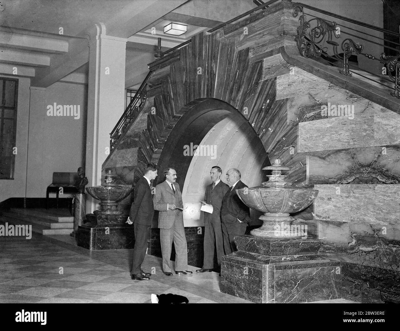 Ingresso alla sala del Geological Survey and Museum (Museo Geologico) a South Kensington . 15 gennaio 1935 Foto Stock