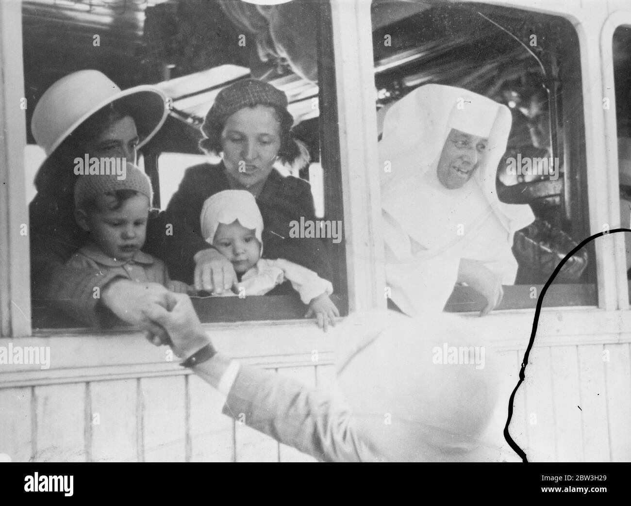 Centinaia di residenti italiani sono stati rapiti dall'Abissinia a seguito delle tensioni tra i due paesi . 1 luglio 1935 Foto Stock