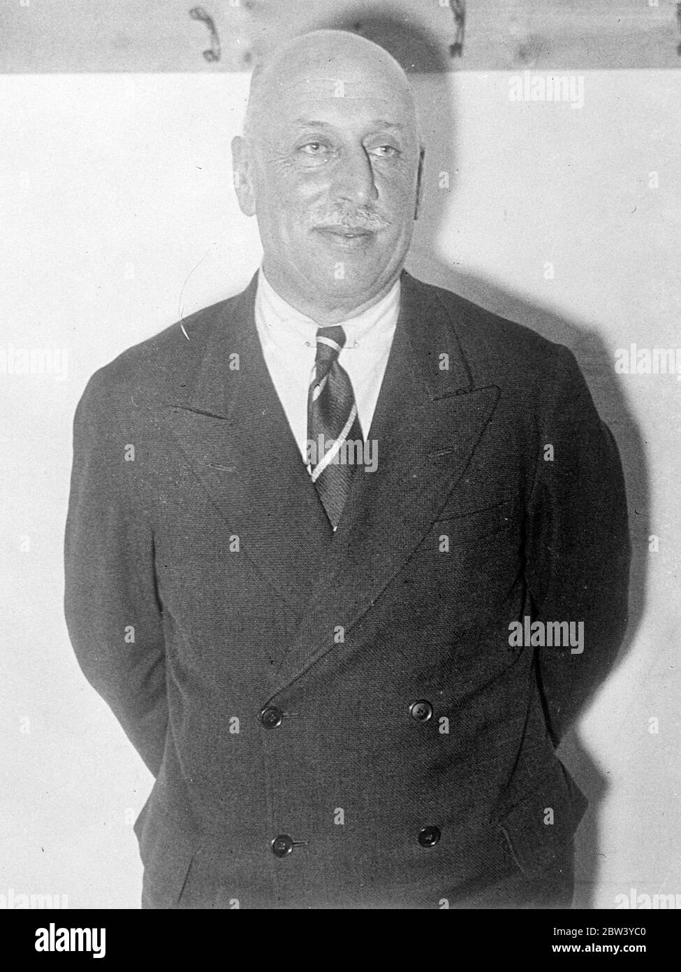 Major Clifford Hugh Douglas, ingegnere britannico e pioniere del movimento di riforma economica del credito sociale. [Negli Stati Uniti?] 4 marzo 1937 [?] Foto Stock