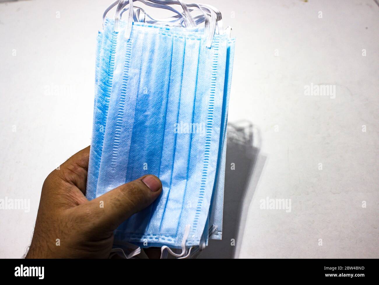 Un'immagine della maschera per la bocca Foto Stock