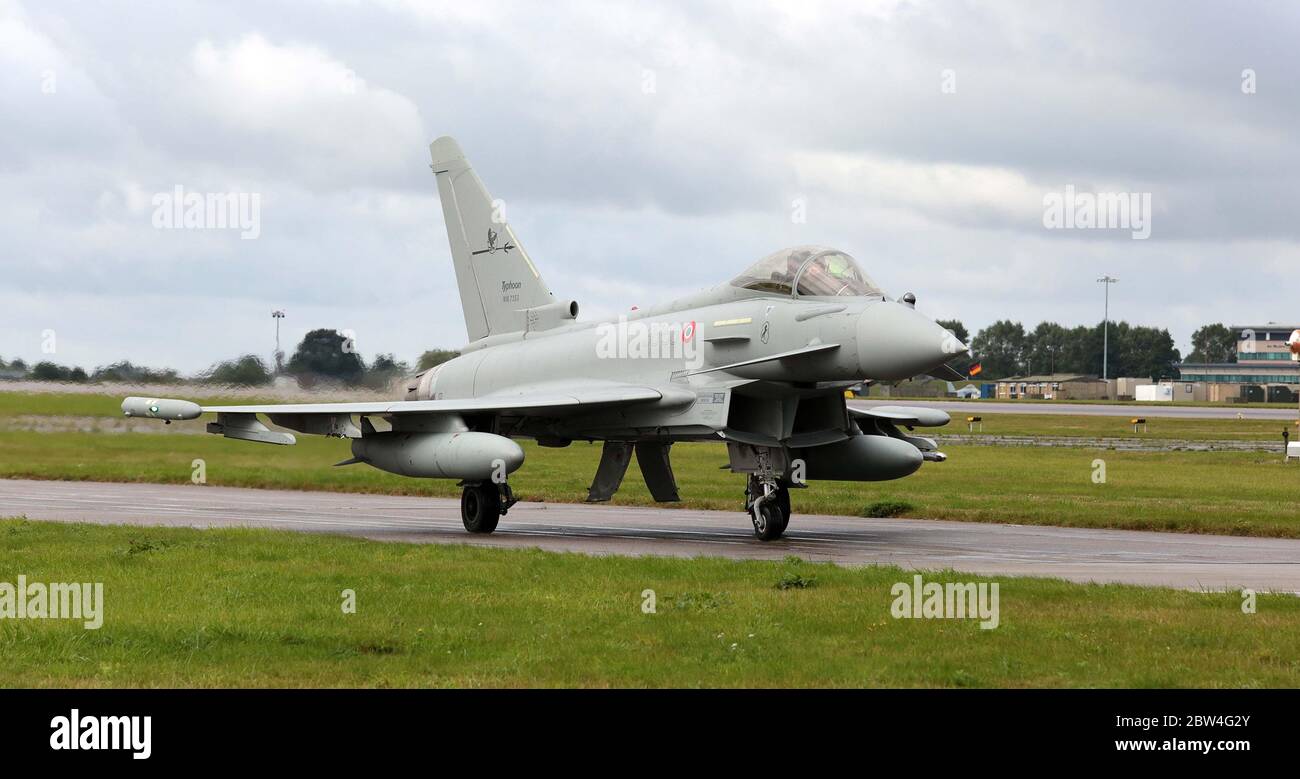 Eurofighter Typhoon, 36-56, di 36 Stormo, Air Force italiana a RAF Waddington durante la manifestazione Cobra Warrior, Waddington, Regno Unito, 4 settembre Foto Stock