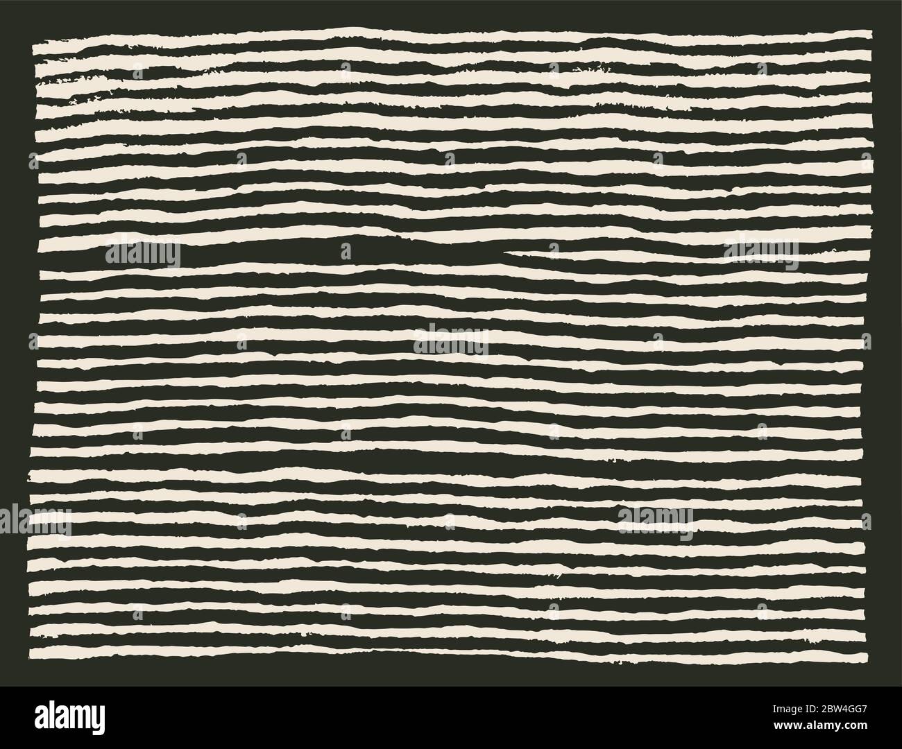 Dipinto di linee di pennello tracciato orizzontale Illustrazione Vettoriale