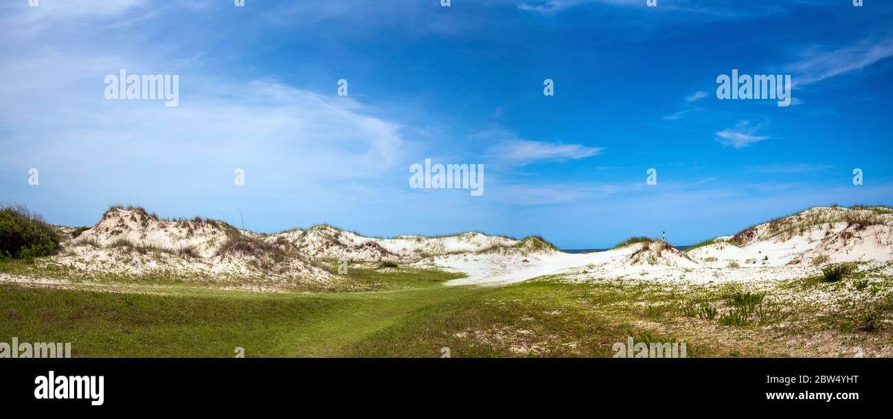 Dune di sabbia a Cumberland Island National Seashore. Foto Stock