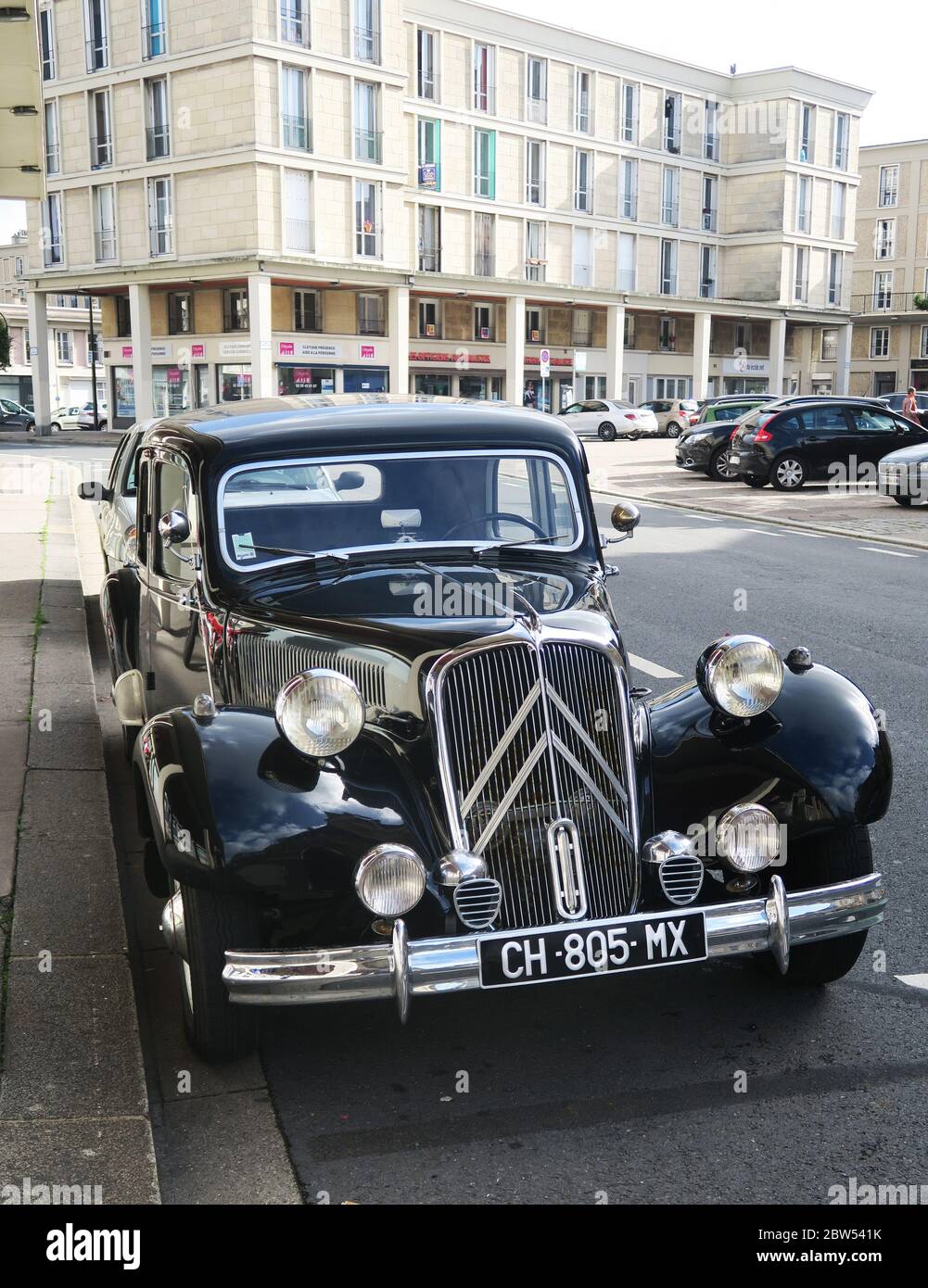 Un'avant Citroen Traction vintage. Foto Stock