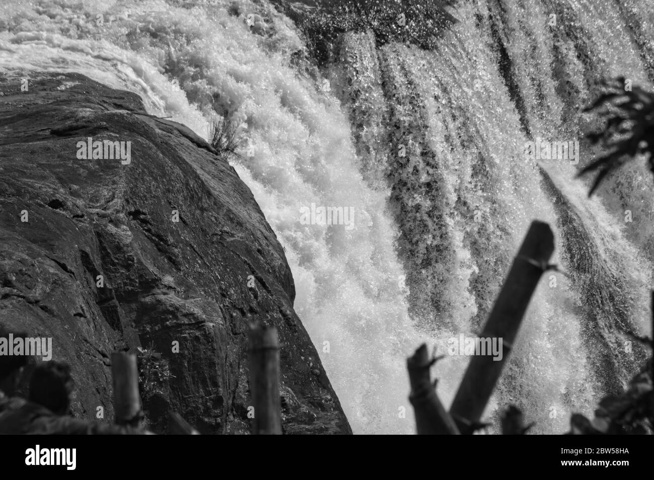 Cascate di Athirappilly di Trissur Kerala Foto Stock