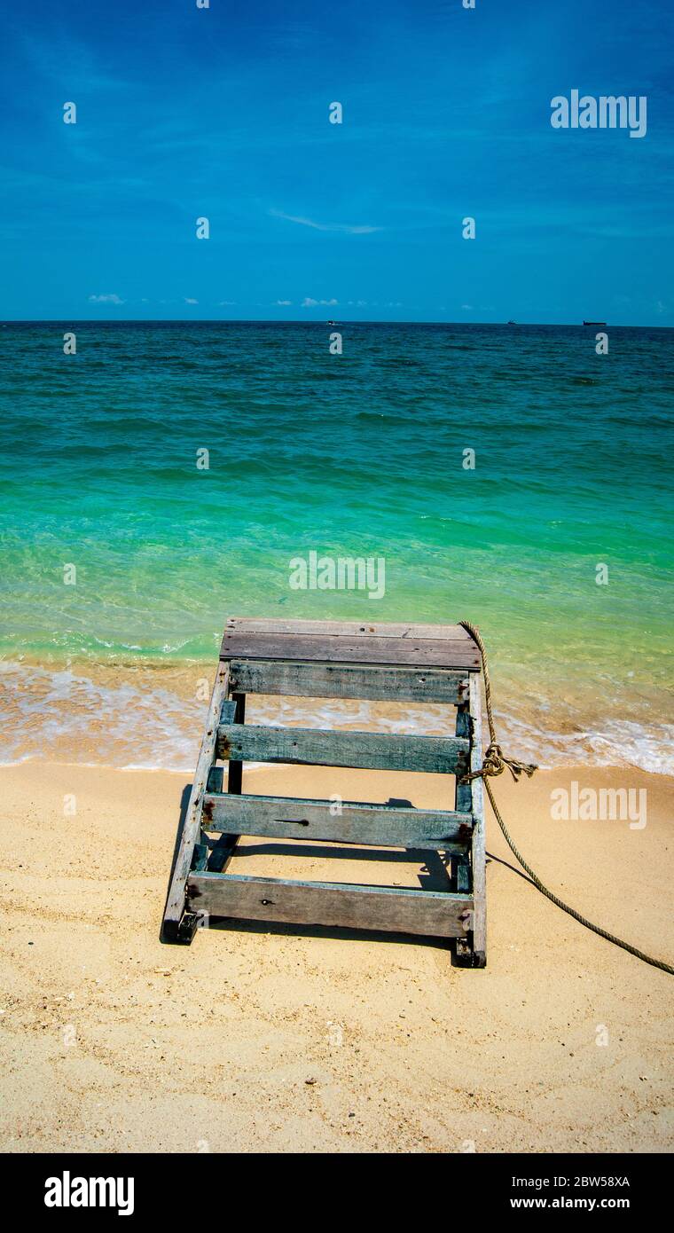 Piccolo ALDMANDAL sul mare Foto Stock