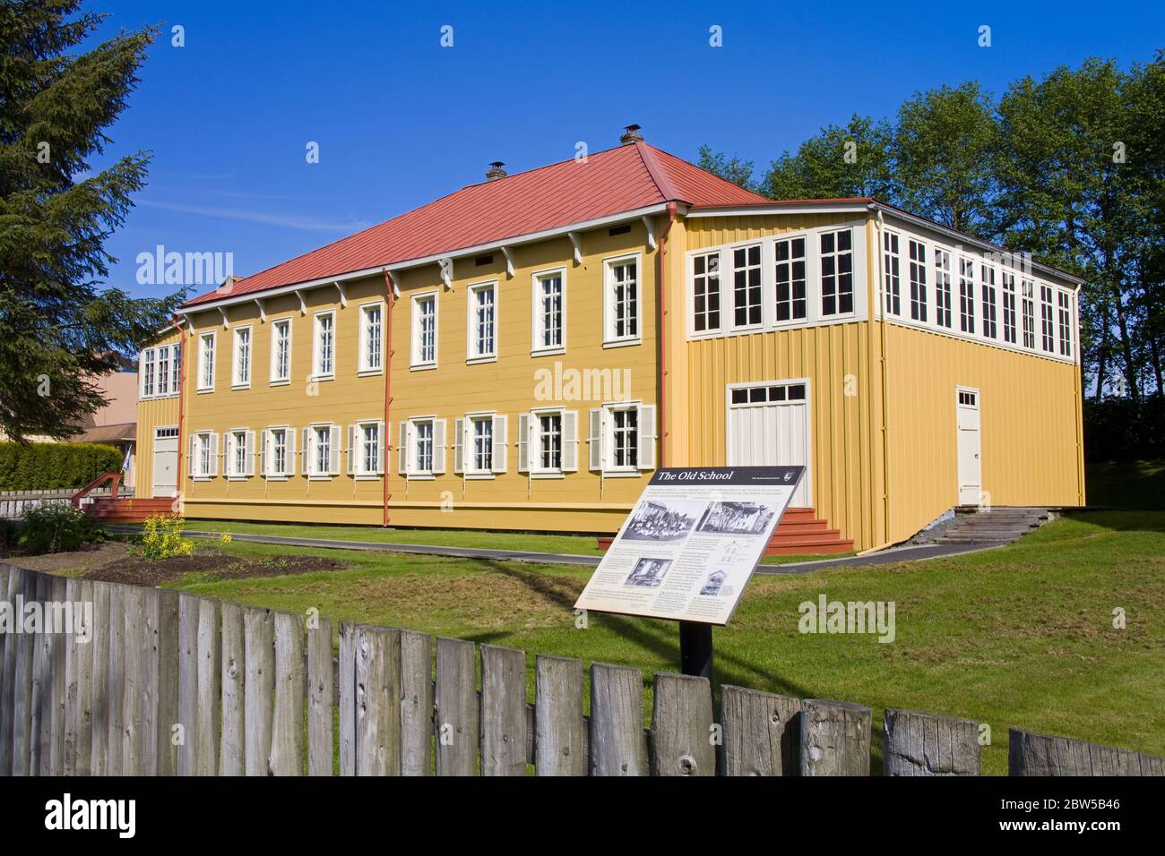 Casa del vescovo russo, Sitka National Historical Park, Baranof Island, Sitka, Alaska sudorientale, USA Foto Stock