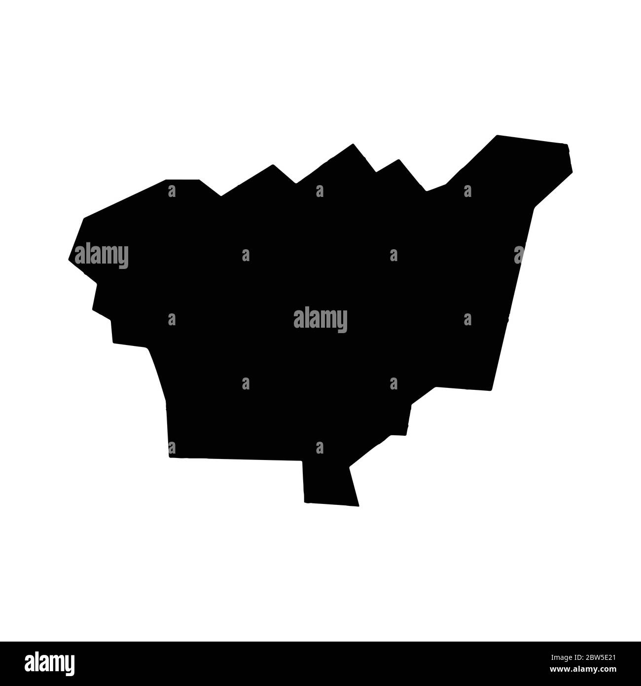 Mappa vettoriale Beirut. Illustrazione vettoriale isolata. Nero su sfondo bianco. Illustrazione EPS 10. Illustrazione Vettoriale