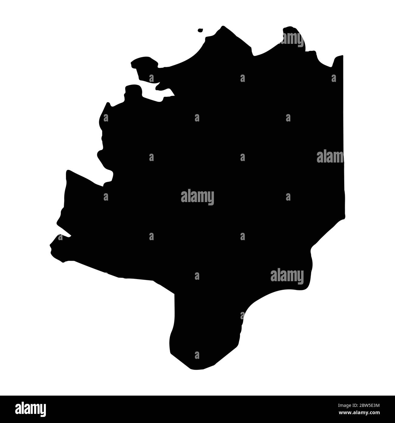 Mappa vettoriale Castries. Illustrazione vettoriale isolata. Nero su sfondo bianco. Illustrazione EPS 10. Illustrazione Vettoriale