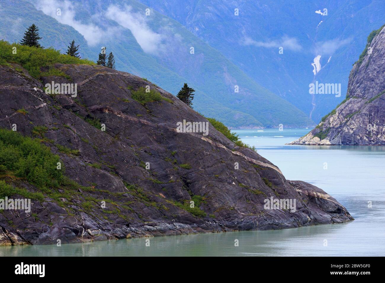 Tracy Arm Fjord, Alaska, Stati Uniti Foto Stock