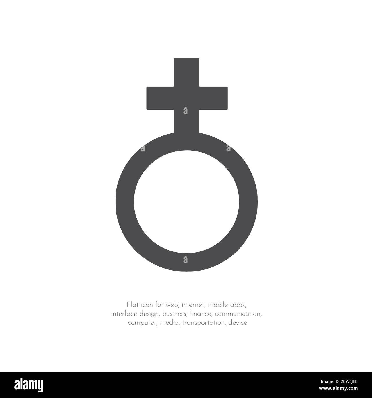 Simbolo astronomico della Terra. Illustrazione vettoriale. Illustrazione Vettoriale