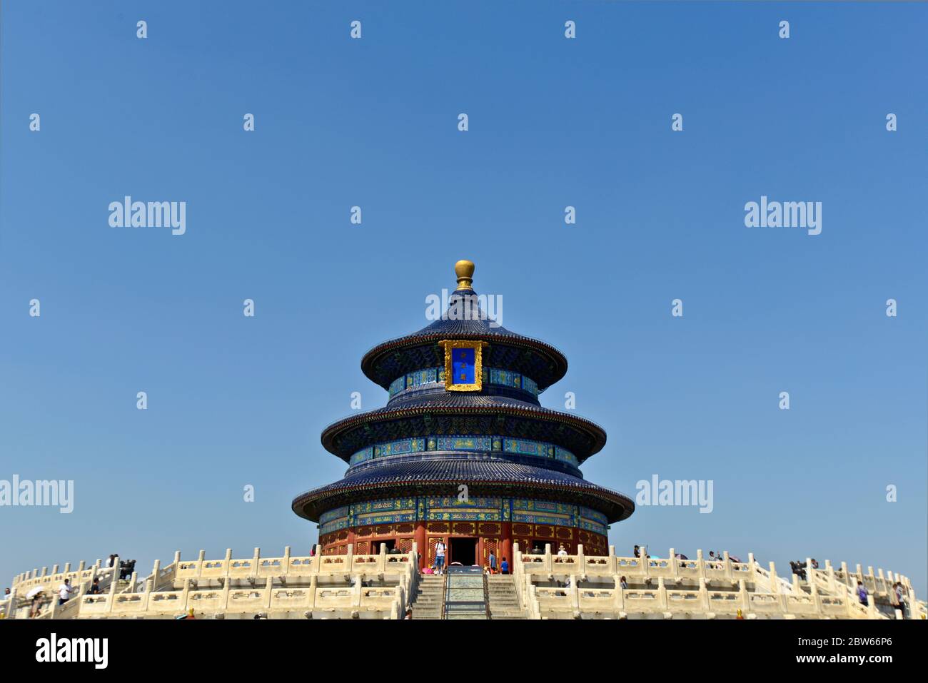 Tempio del Cielo: Sala di preghiera per i buoni raccolti. Pechino, Cina Foto Stock