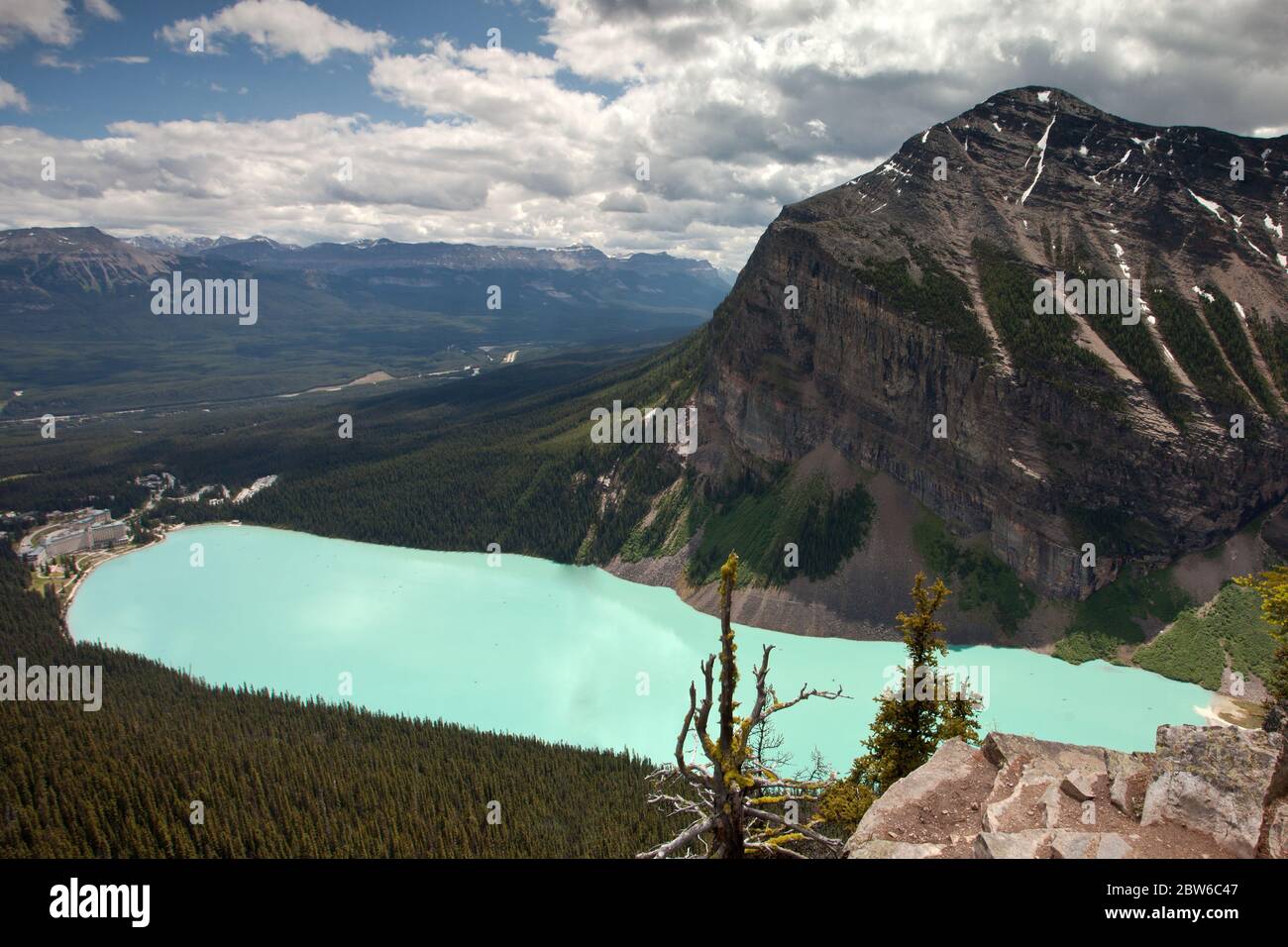 Il lago Louise e dal grande arnia Foto Stock