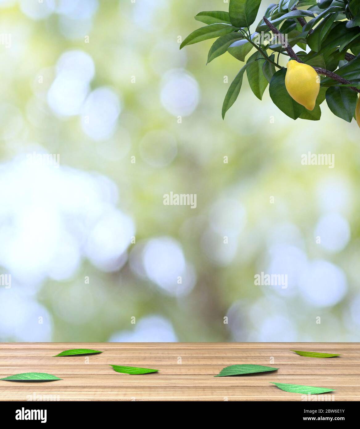 sfondo per cosmetici, vendita estiva, copia spazio, mock up, natura, legno, rendering 3d Foto Stock