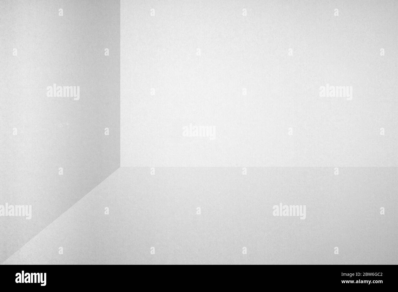 Spazio 3D realizzato con carta pieghevole. Foto Stock