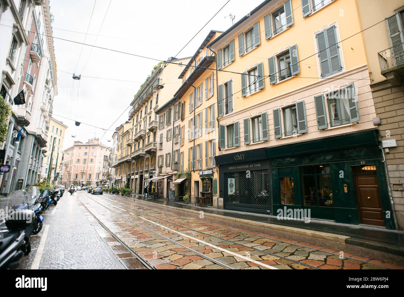 Milano. Italia - 20 maggio 2019: Corso Magenta Street a Milano. Foto Stock