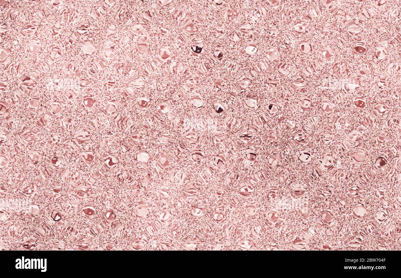 Oro rosa foglio di trama sfondo. La superficie rosa oro brillano lo sfondo lucido. Può essere utilizzata come elemento decorativo in carta da parati. - vettore Illustrazione Vettoriale