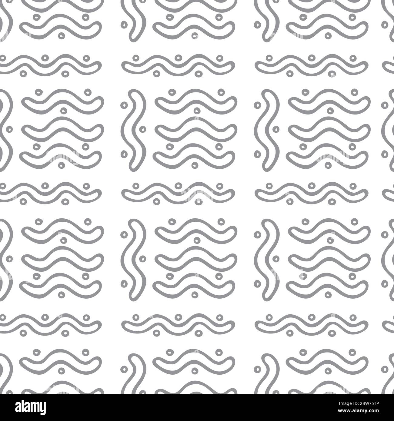 Modello senza cuciture Doodle. Texture infinita disegnata a mano. Sfondo del disegno dello schizzo. Parte del set. Illustrazione Vettoriale