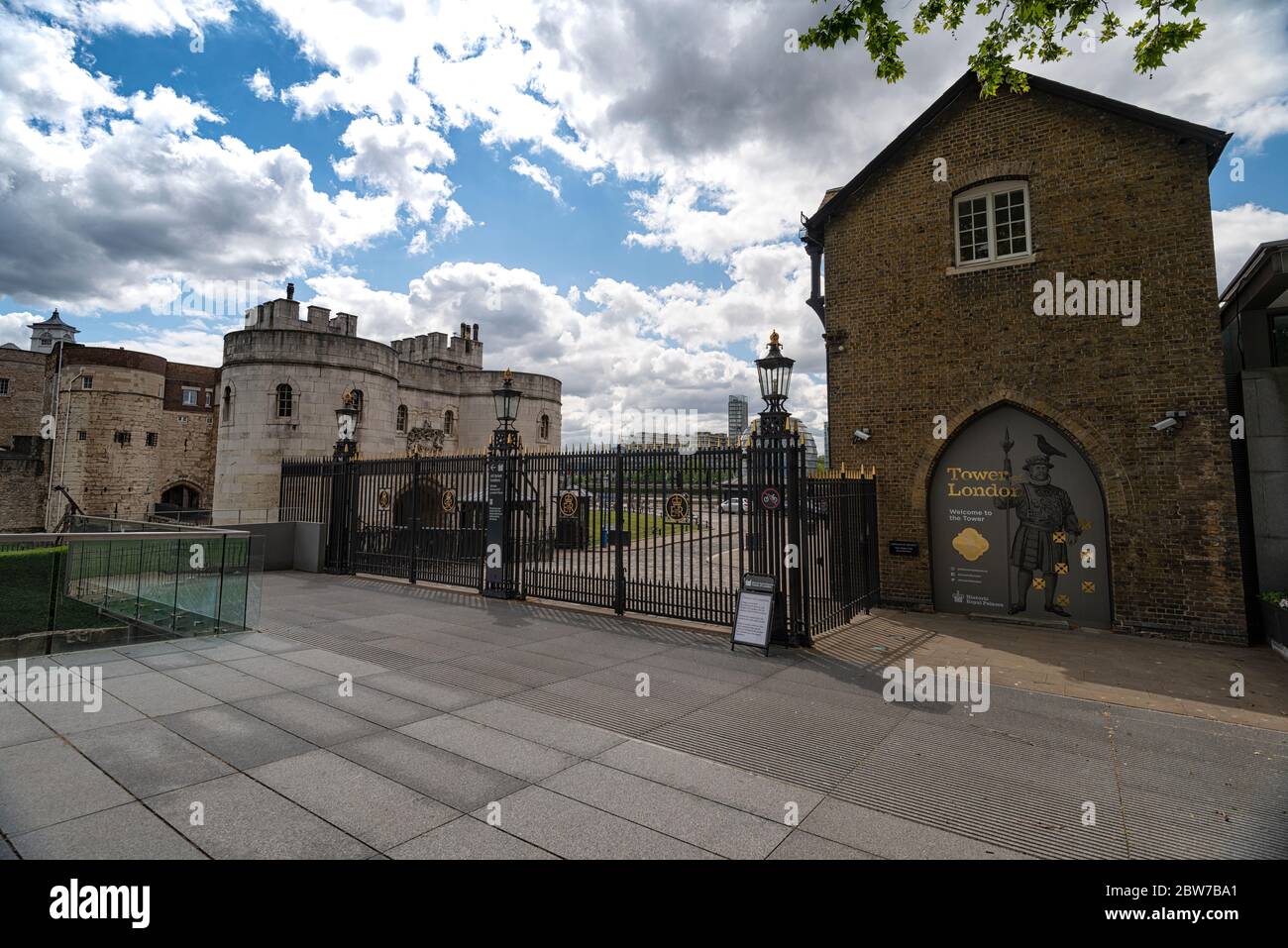 London Coronavirus Lock-down estate 2020 Foto Stock