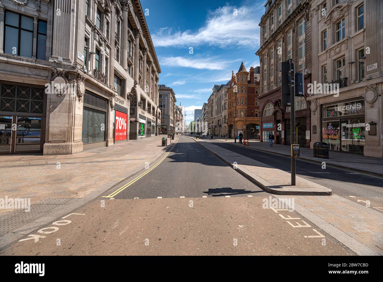 London Coronavirus Lock-down estate 2020 Foto Stock