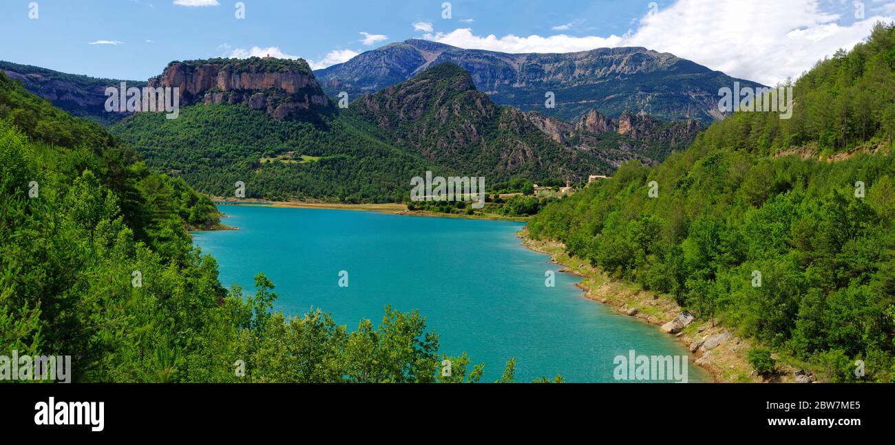 Llosa del Cavall serbatoio, provincia di Lleida, Catalogna, Spagna. Foto Stock