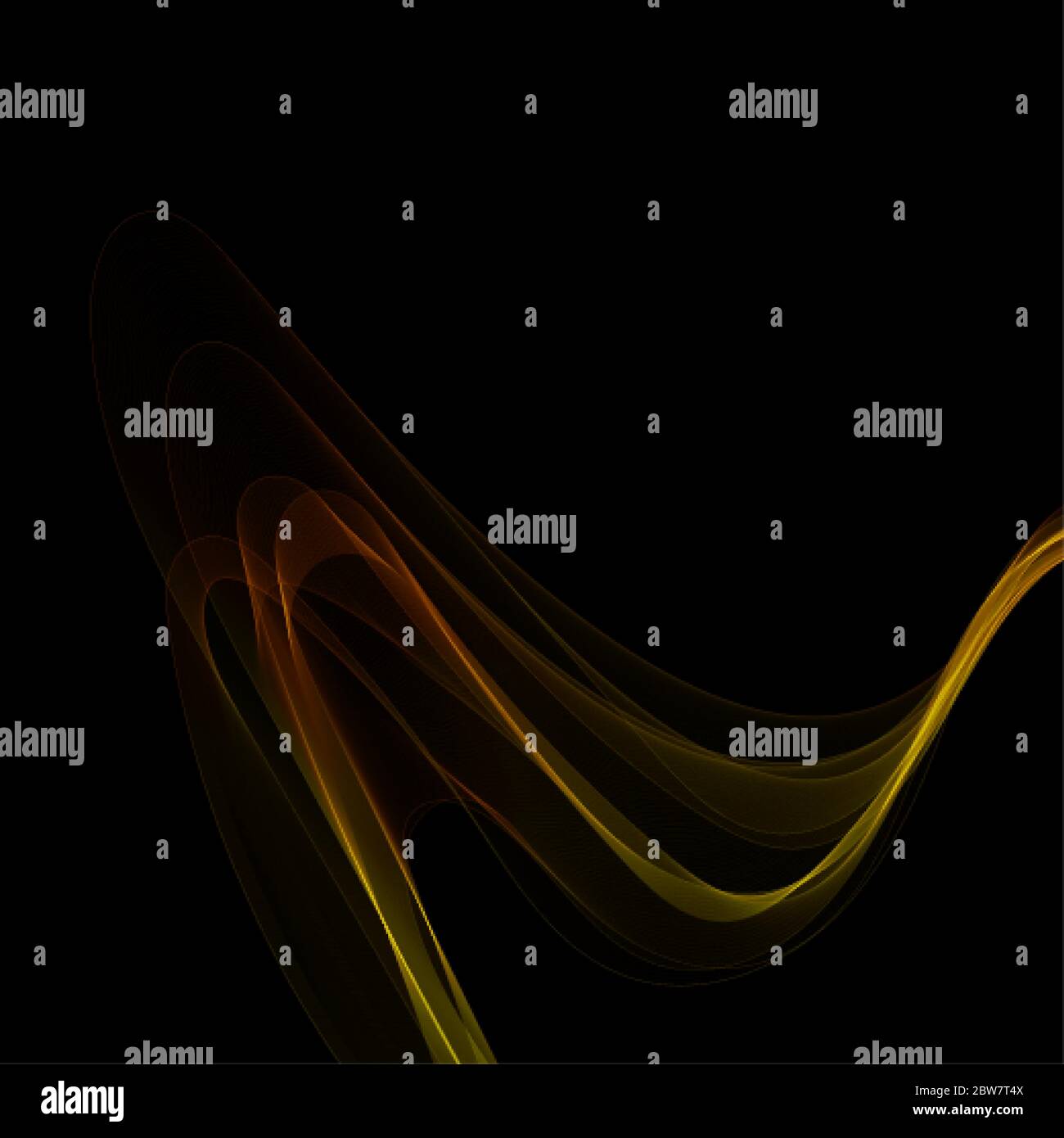Astratto Golden Waves sfondo. Design modello Illustrazione Vettoriale