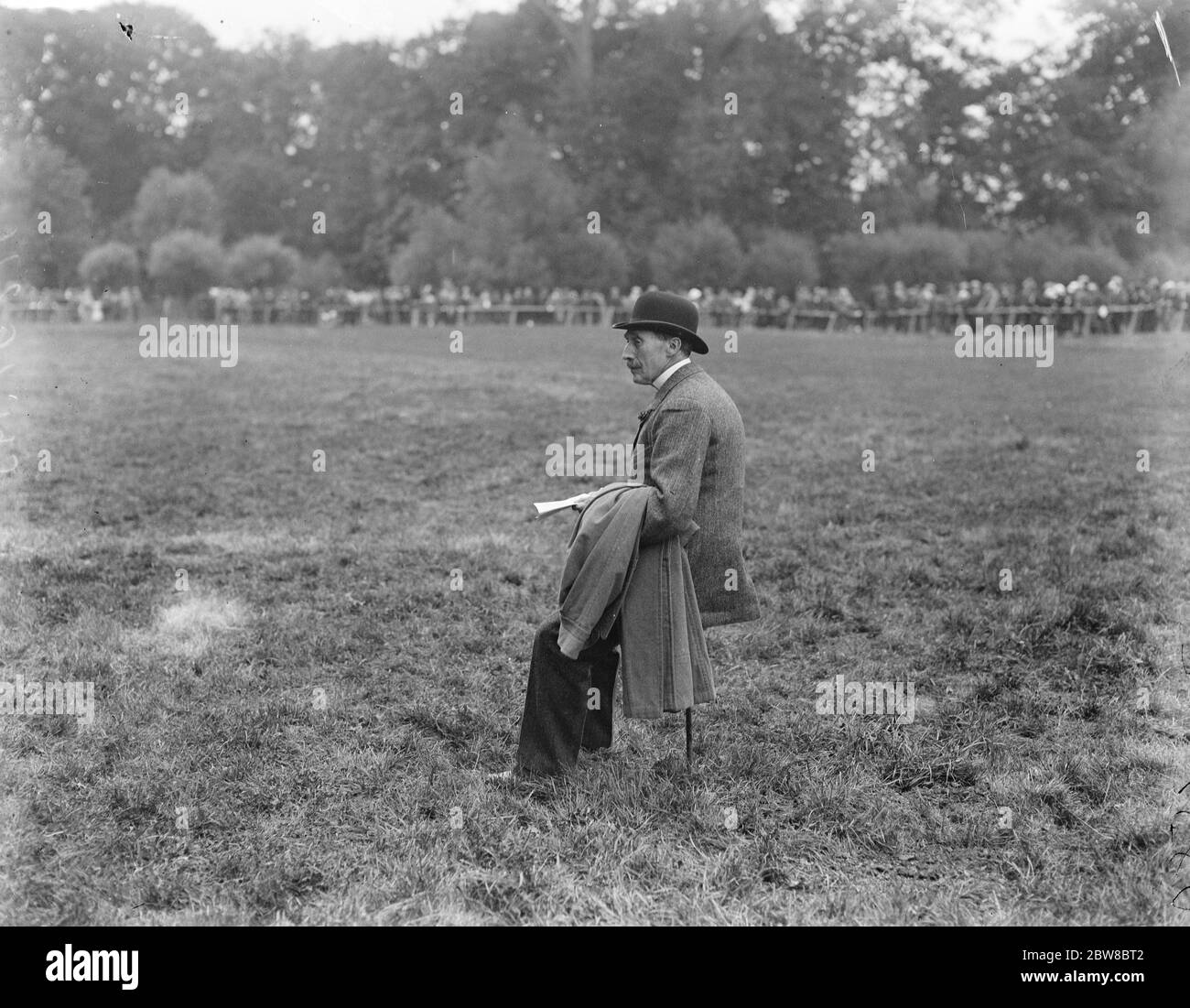 La caccia al Bicester al Bicester Lord Valentia , di 81 anni nel circuito della Parata 3 settembre 1924 Foto Stock