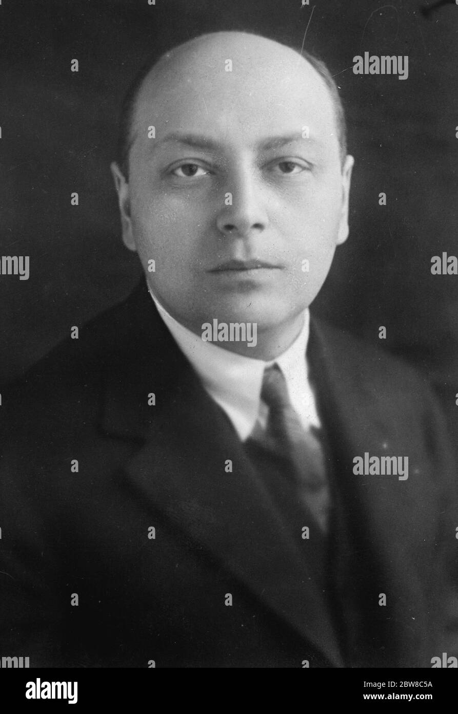 Tchlenoff, la figura di sinster dietro le quinte della Cina . 24 gennaio 1927 Foto Stock