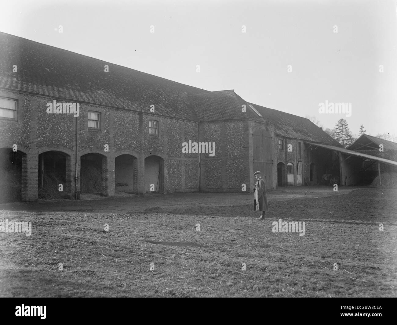Una fattoria australiana in Inghilterra : ideale per l'addestramento di Empire Land a Lynford Hall , Norfolk . 30 gennaio 1926 Foto Stock
